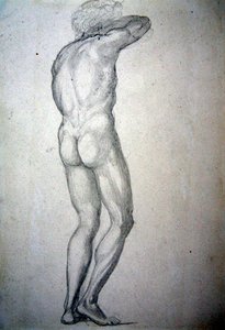 Study of a Standing Nude by Edward Coley Burne Jones