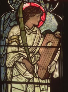Angel with a Lyre, from the St. Cecilia Window, Christ Church, Oxford