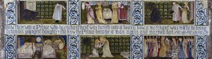 Beauty and the Beast Tile Panel, Morris, Marshall, Faulkner & Co., c.1867 by Edward Burne Jones