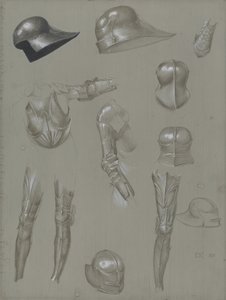 Studies of a Suit of Armour, 1875 by Edward Burne Jones