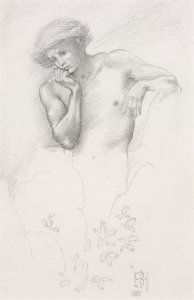 Study of a Hill Fairy for Arthur in Avalon by Edward Burne Jones