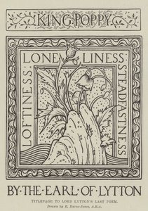 Titlepage to Lord Lytton