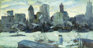 New York Harbor in Winter