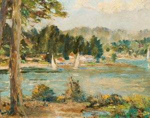 Sailboats on the Lake