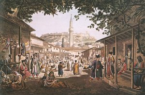 The Bazaar of Athens by Edward Dodwell