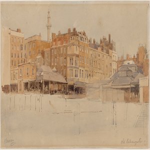 Old Billingsgate, London by Edward Duncan