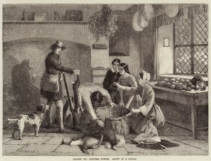Packing the Christmas Hamper by Edward Duncan