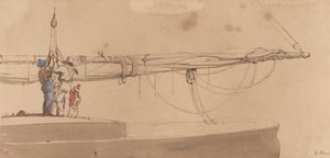 Sailors Raising a Boom by Edward Duncan