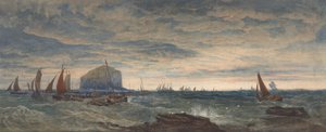 The Bass Rock at Dawn by Edward Duncan