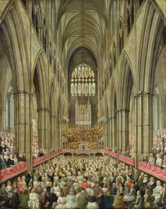 An Interior View of Westminster Abbey on the Commemoration of Handel