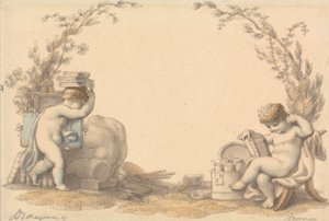 Allegory of Drawing by Edward Francis Burney