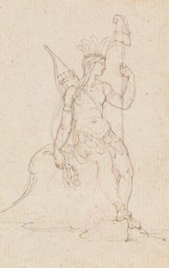 An Allegory of America Carrying the Cap of Liberty, c.1760-1848 by Edward Francis Burney