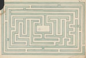 Labyrinth at Walworth, Surrey by Edward Francis Burney