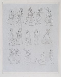 Figures showing various occupations by Edward Francis Finden