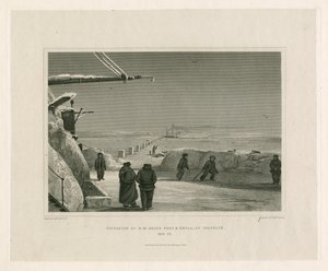 Situation of HM Ships Fury and Hecla, at Igloolik by Edward Francis Finden