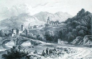 Noain, engraved by C. Hullmandel, from Michael Faraday