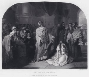 Go, and Sin No More by Edward Henry (after) Corbould