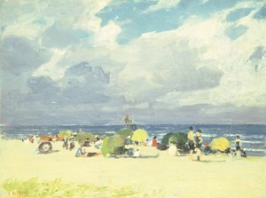 Purple Beach Scene