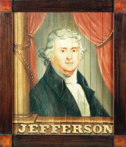 An Important Tavern Sign Depicting Thomas Jefferson and James Madison