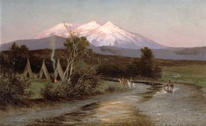 Sierra Blanca at Sunset Looking East from Palmilia, New Mexico, 1894