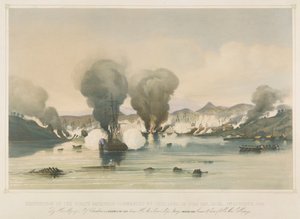 Destruction of the Pirate Squadron Commanded by Chui Apoo, in Byas Bay, China by Edward Hodges Cree