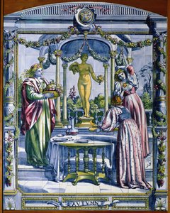 Autumn, from a Series of Tile Panels for the Dutch Kitchen by Edward John Poynter