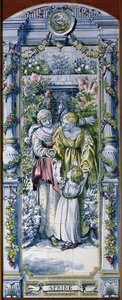 Spring, from a series of tile panels, designed by Sir Edward Poynter and made by Minton, Campbell and Company, for the Dutch Kitchen, 1867-8 by Edward John Poynter
