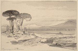 Roman Countryside by Edward Lear