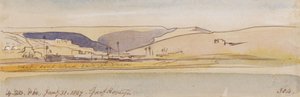 Garf Hosayn; 4:20 P.M., 31 Jan. 1867 (304) by Edward Lear