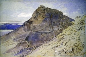 Masada on the Dead Sea by Edward Lear
