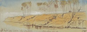 Near Negadeh. 7:00 A.M., 25 Feb. 1867 (547) by Edward Lear