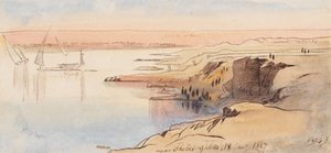 Near Thebes; 9:00 AM, 18 January 1867 by Edward Lear