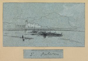 Palermo, from Views of Sicily by Edward Lear