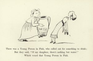 There was a Young Person in Pink, who Called Out for Something to Drink by Edward Lear
