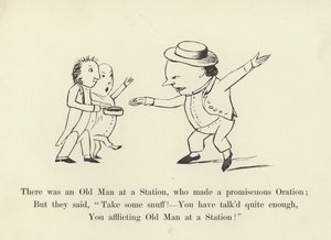 There was an Old Man at a Station, Who Made a Promiscuous Oration by Edward Lear