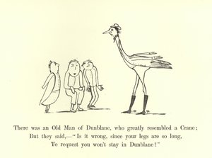 There was an Old Man of Dunblane, who greatly resembled a Crane by Edward Lear