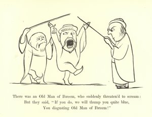 There was an Old Man of Ibreem, who suddenly threatened to scream by Edward Lear
