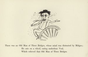 There was an Old Man of Three Bridges, Whose Mind was Distracted by Midges by Edward Lear