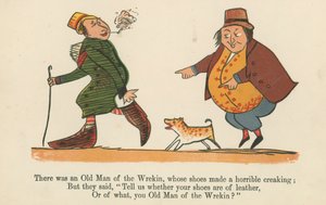 There was an Old Man of the Wreking, whose shoes made a horrible creaking, from 