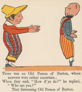 There was an Old Person of Burton, whose answers were rather uncertain by Edward Lear