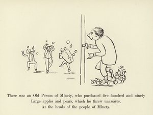 There was an Old Person of Minety, Who Purchased Five Hundred and Ninety Large Apples and Pears by Edward Lear