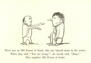 There was an Old Person of Sestri, Who Sat Himself Down in the Vestry by Edward Lear