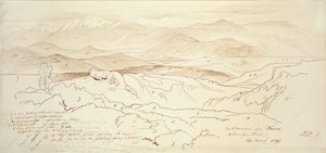 View from the Mountains above Phonia by Edward Lear