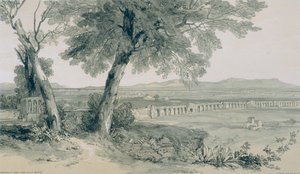 Views in Rome and Its Environs: Campagna and Walls of Rome Looking to the Alban