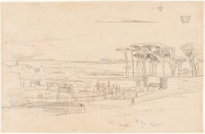 Villa Pamphili by Edward Lear