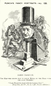 James Nasmyth, Scottish engineer and inventor of the steam hammer by Edward Linley (after) Sambourne