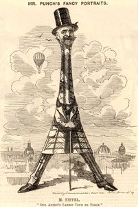 Alexandre Gustave Eiffel (1832-1923) French Civil Engineer by Edward Linley Sambourne