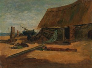 Fishing Shacks by Edward Mitchell Bannister