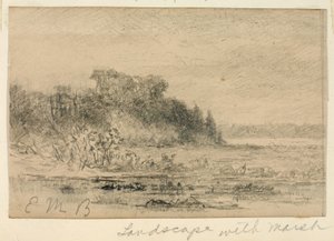 Landscape with Marsh by Edward Mitchell Bannister