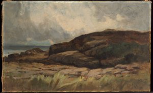 Untitled (landscape with rocks)